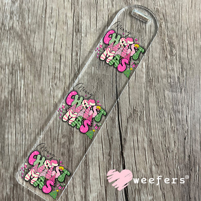 Merry Christmas UV DTF Decal Bookmark Weefers