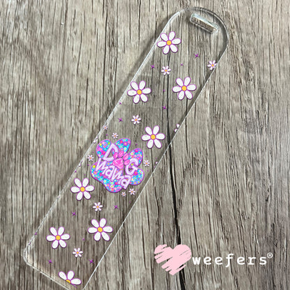 Purple Dog Mama Paw UV DTF Cup Wrap - Weefers Exclusive Bookmark Weefers
