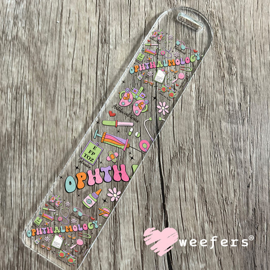 Ophthalmology Optometrist UV DTF Cup Wrap - Weefers® Exclusive Bookmark Weefers