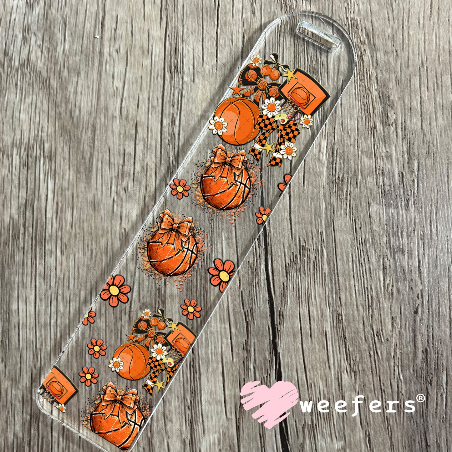 Basketball Mom Sidekick UV DTF Cup Wrap - Weefers Exclusive Bookmark Weefers