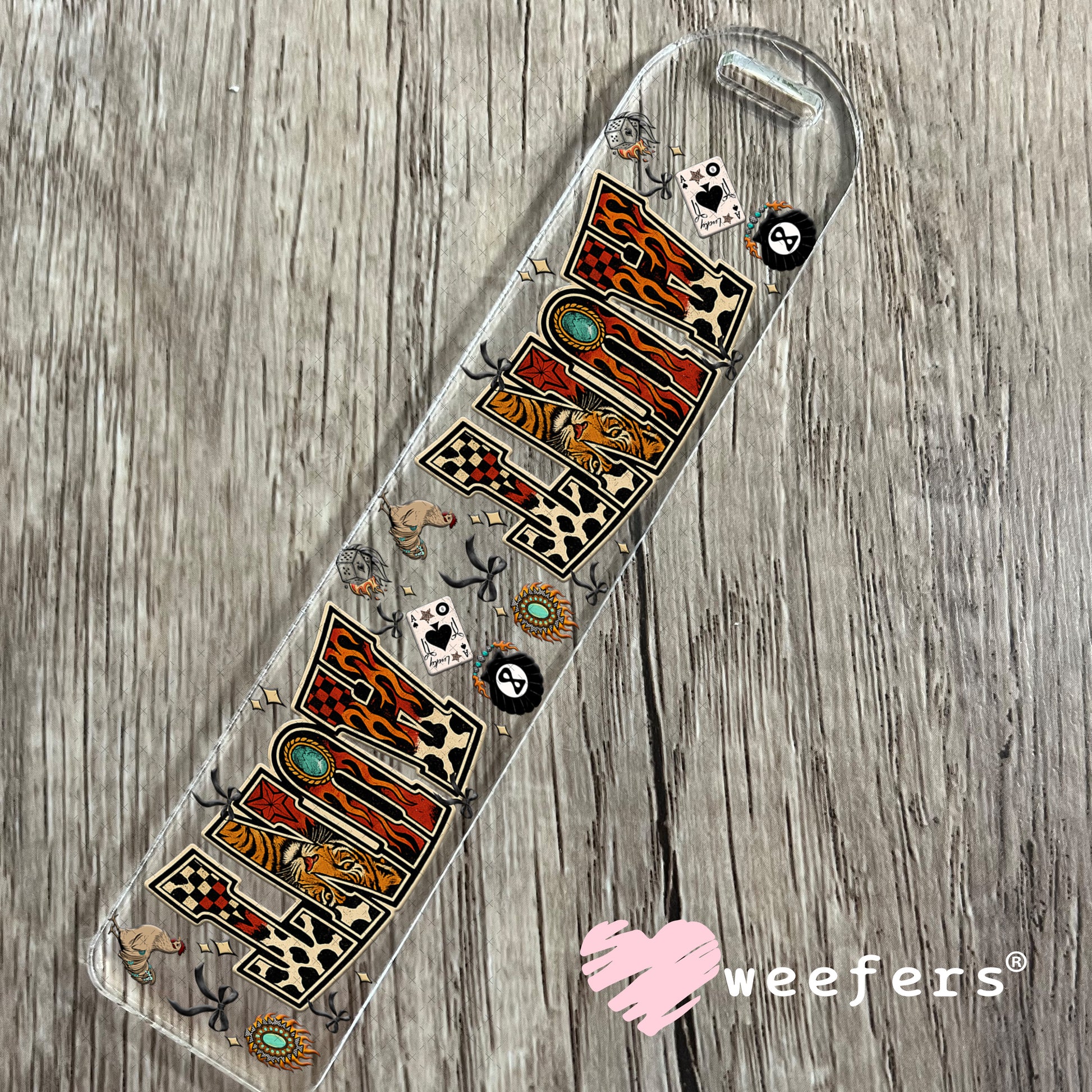Aunt Tiger UV DTF Cup Wrap - Weefers Exclusive Bookmark Weefers