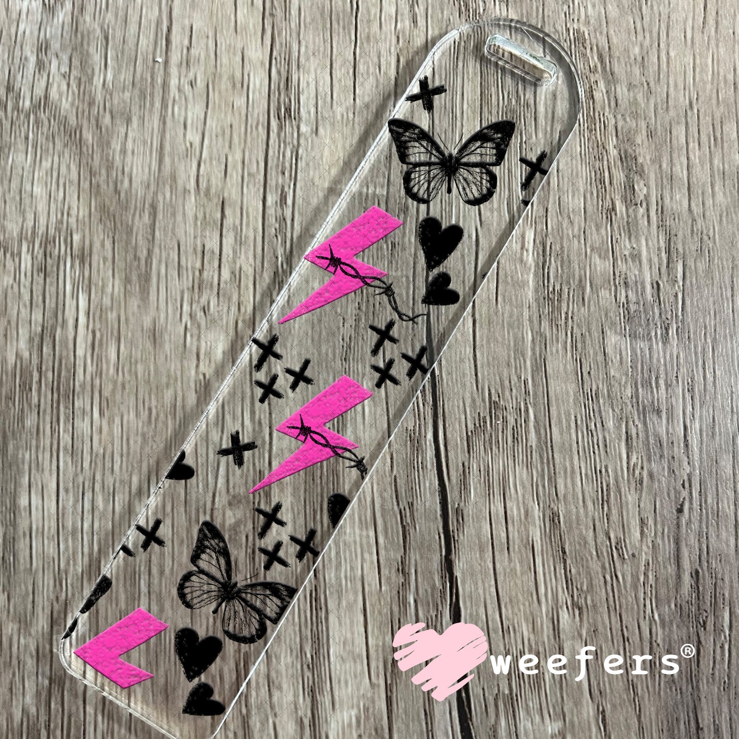 Expensive Difficult and Mentally Spicy Sidekick UV DTF Cup Wrap - Weefers Exclusive Bookmark Weefers