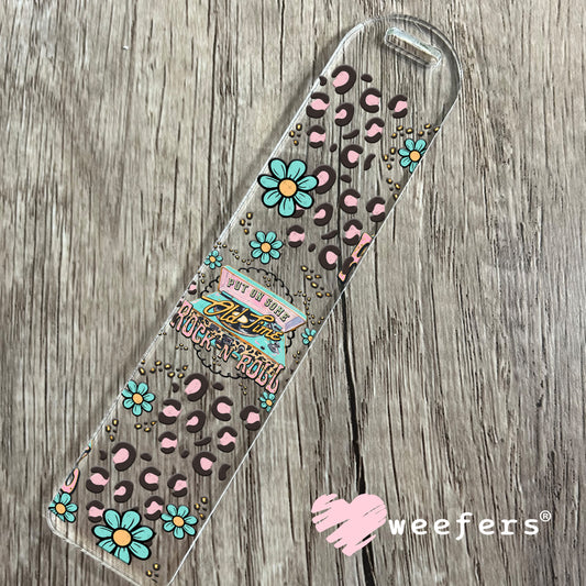 Put on Some Old Time Rock N Roll UV DTF Cup Wrap - Weefers Exclusive Bookmark Weefers