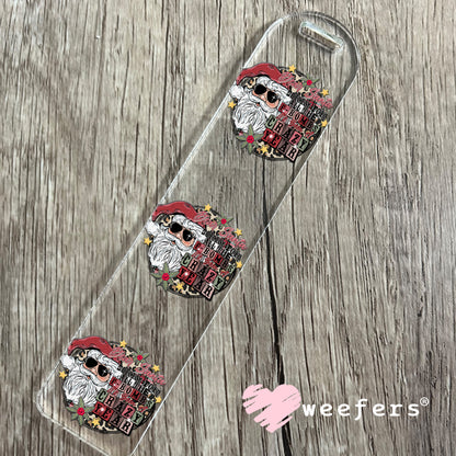 Sorry Santa for all the F-Bombs UV DTF Decal Bookmark Weefers