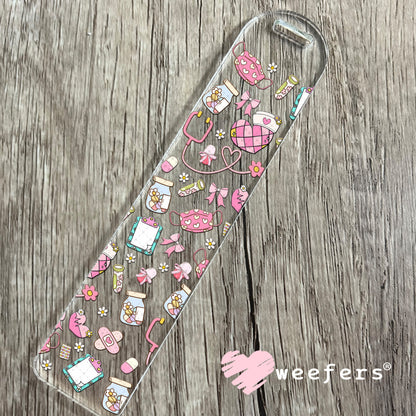 UV DTF Cup Wrap – Pink Nurse Daily Life Bookmark Weefers