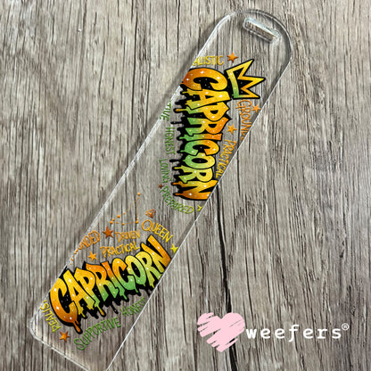 UV DTF Decal - Capricorn Zodiac Sign Bookmark Weefers