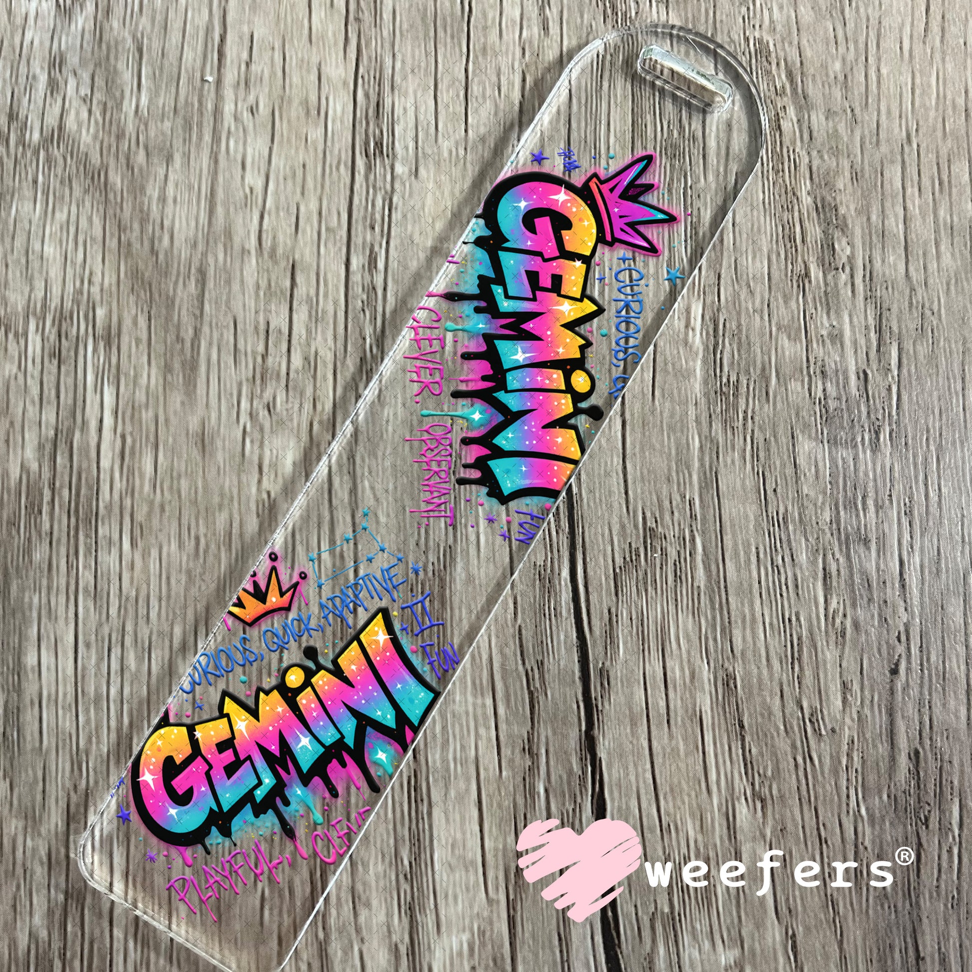 UV DTF Decal - Gemini Zodiac Sign Bookmark Weefers