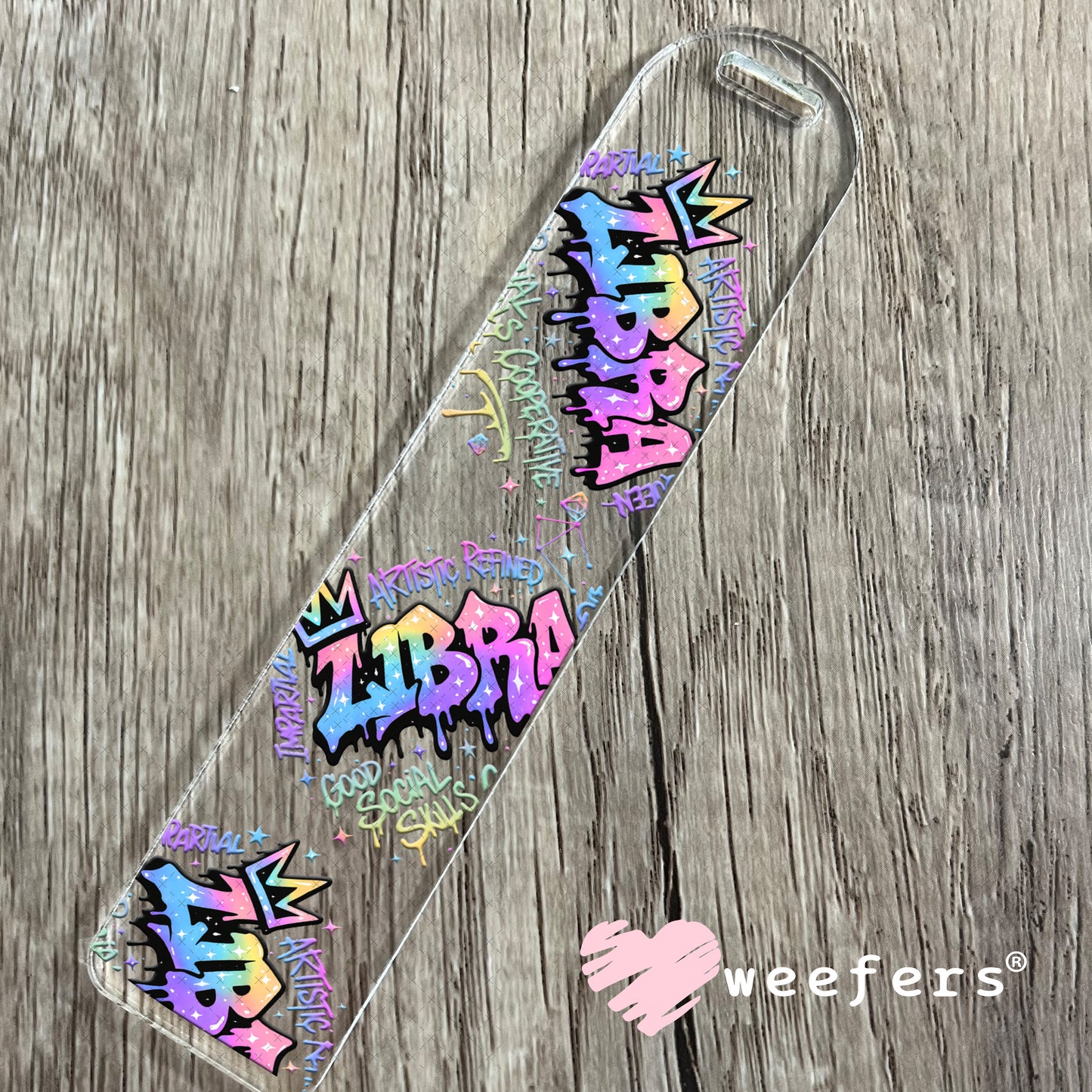 UV DTF Decal - Aquarius Zodiac Sign Bookmark Weefers