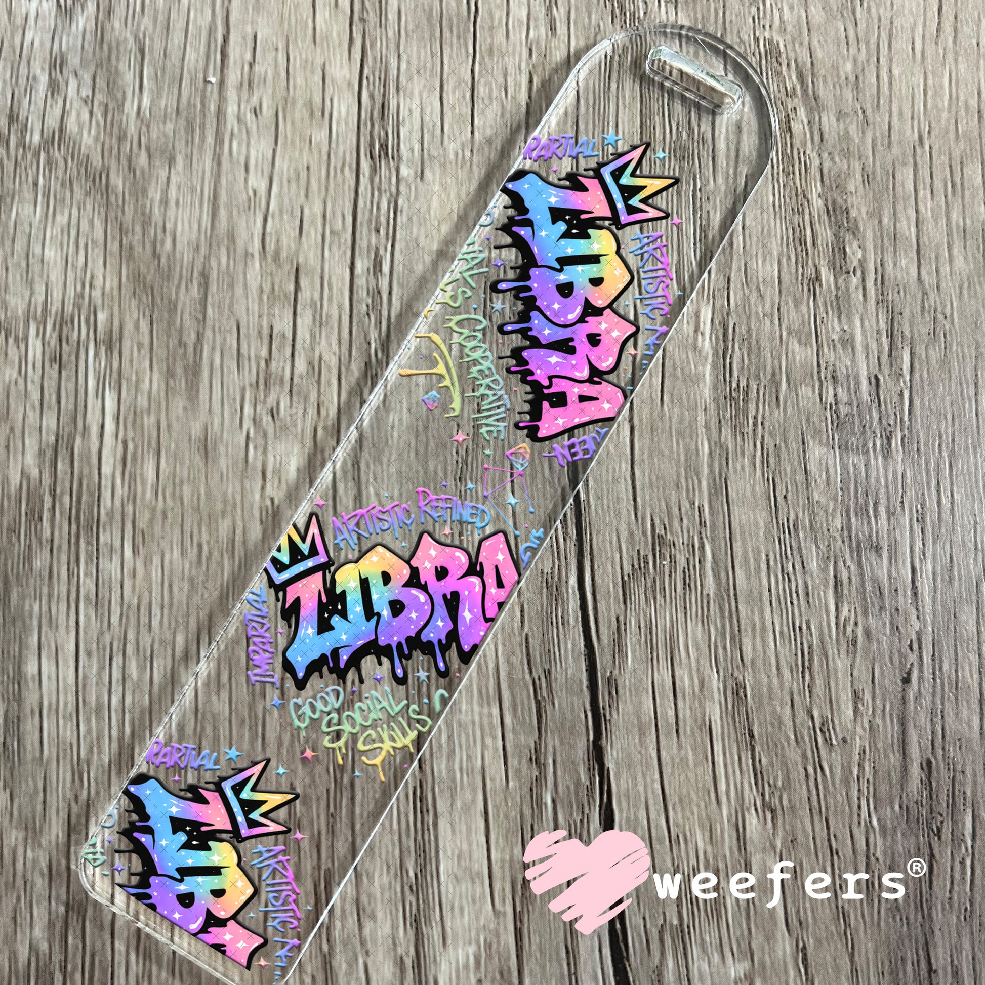 UV DTF Decal - Aquarius Zodiac Sign Bookmark Weefers