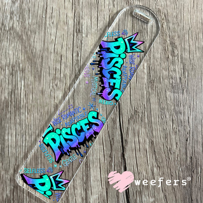 UV DTF Decal - Pisces Zodiac Sign Bookmark Weefers