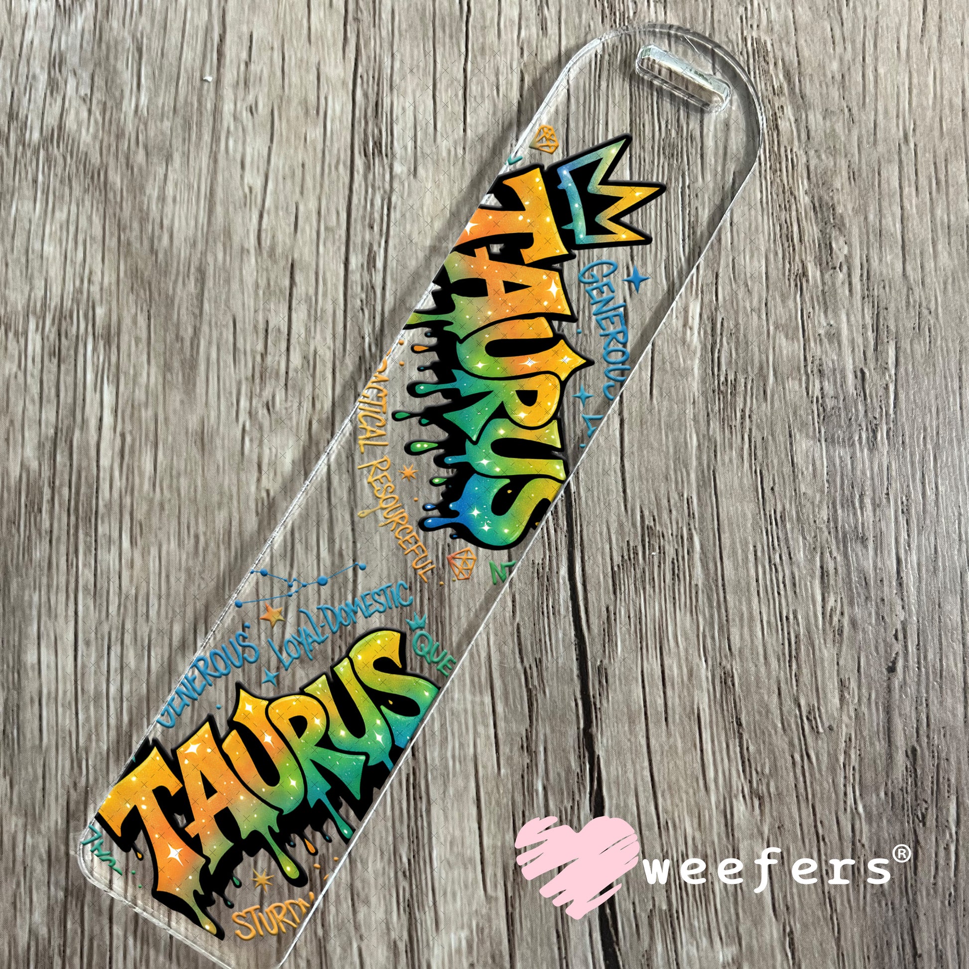 UV DTF Decal - Taurus Zodiac Sign Bookmark Weefers
