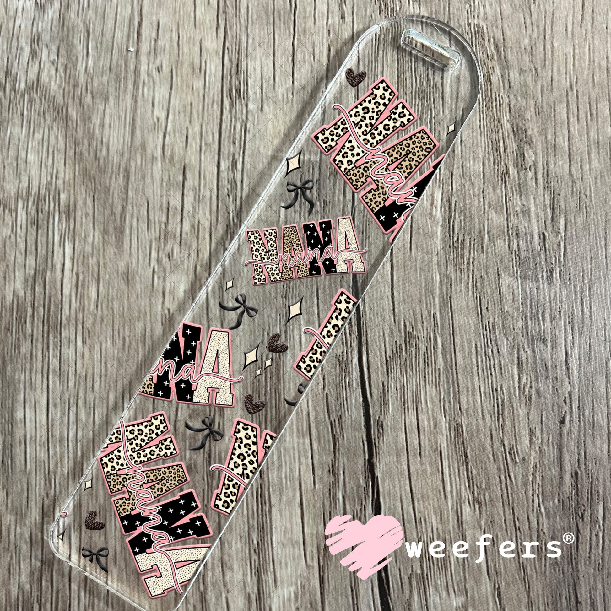 UV DTF Cup Wrap – Nana Cheetah Print - Weefers Exclusive Bookmark Weefers