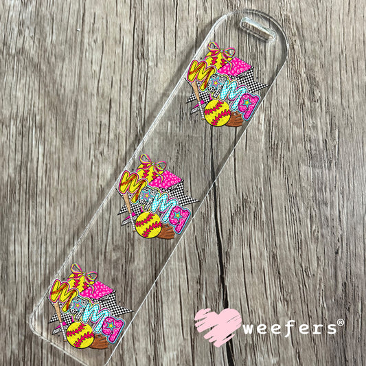 UV DTF Decal - Preppy Mama Softball Bookmark Weefers