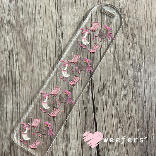 UV DTF Decal - Bougie Pink Western Geese Bookmark Weefers