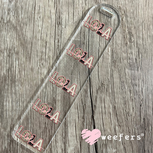 UV DTF Cup Wrap – Cheetah Lola Bookmark Weefers