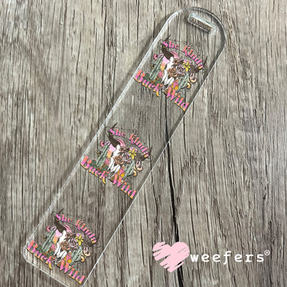 UV DTF Decal - She Kinda Buck Wild Bookmark Weefers