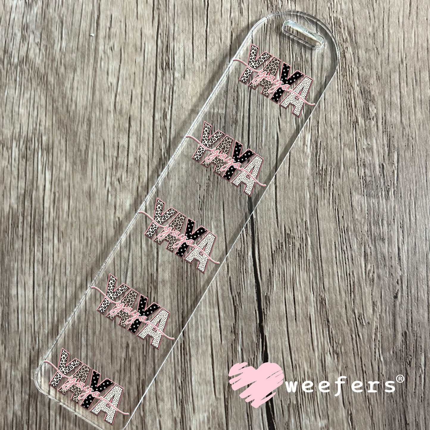 UV DTF Cup Wrap – Cheetah Yaya Bookmark Weefers