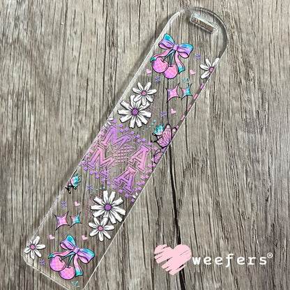 UV DTF Cup Wrap – Pink and Teal MaMa Bookmark Weefers