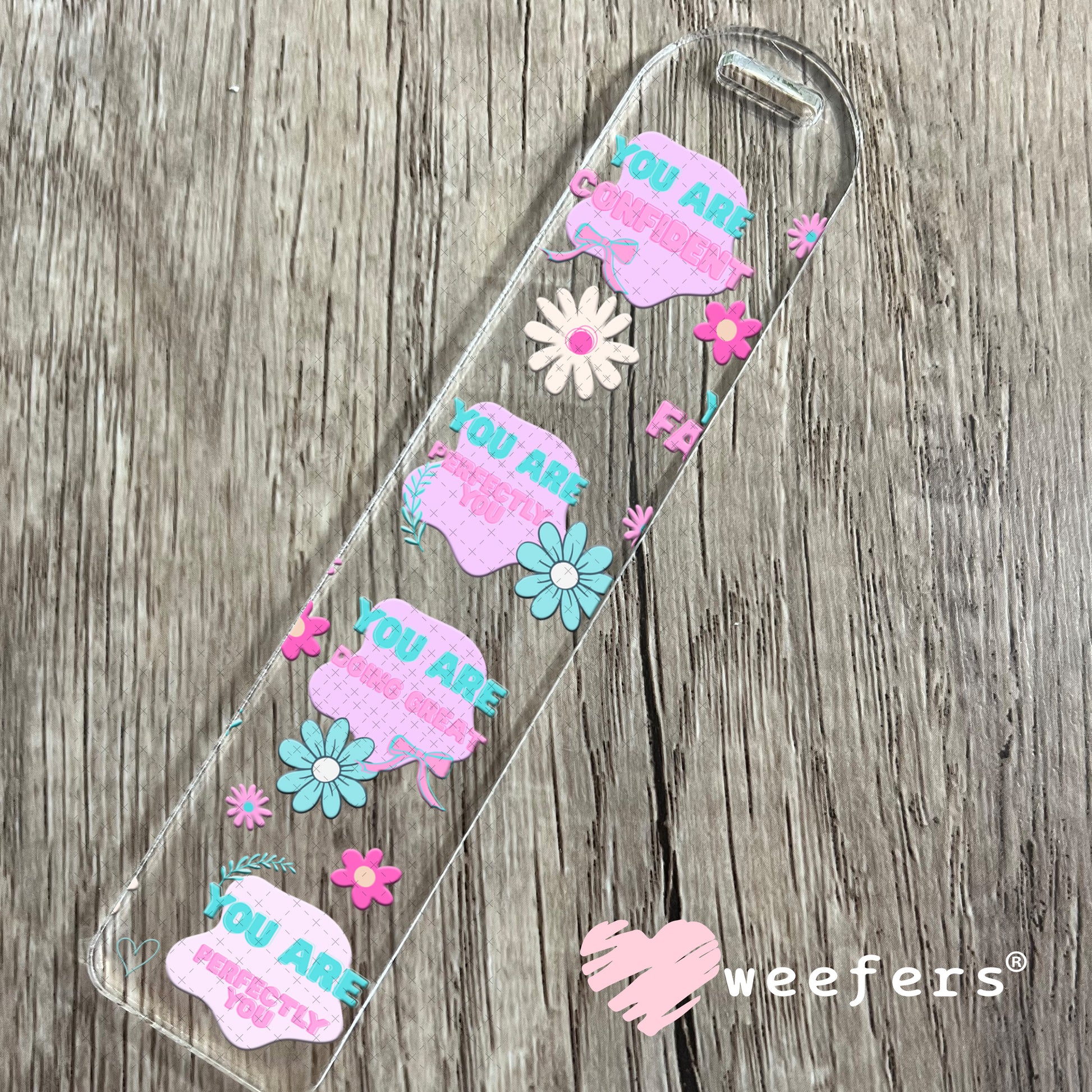 UV DTF Cup Wrap – Positive Affirmations Bookmark Weefers