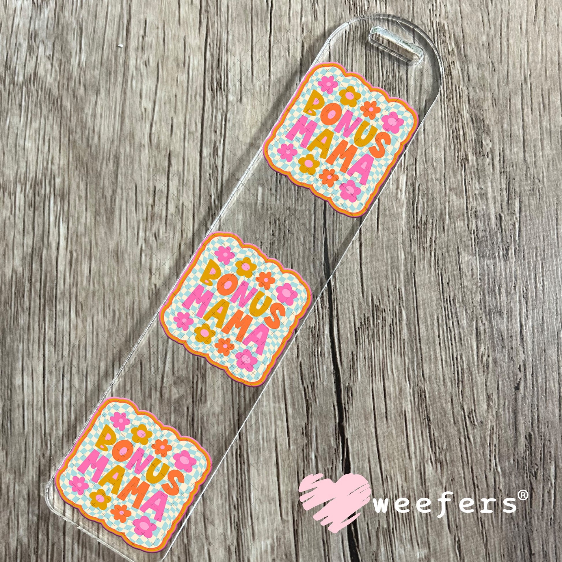 UV DTF Decal - Bonus Mama Magenta Gold Bookmark Weefers