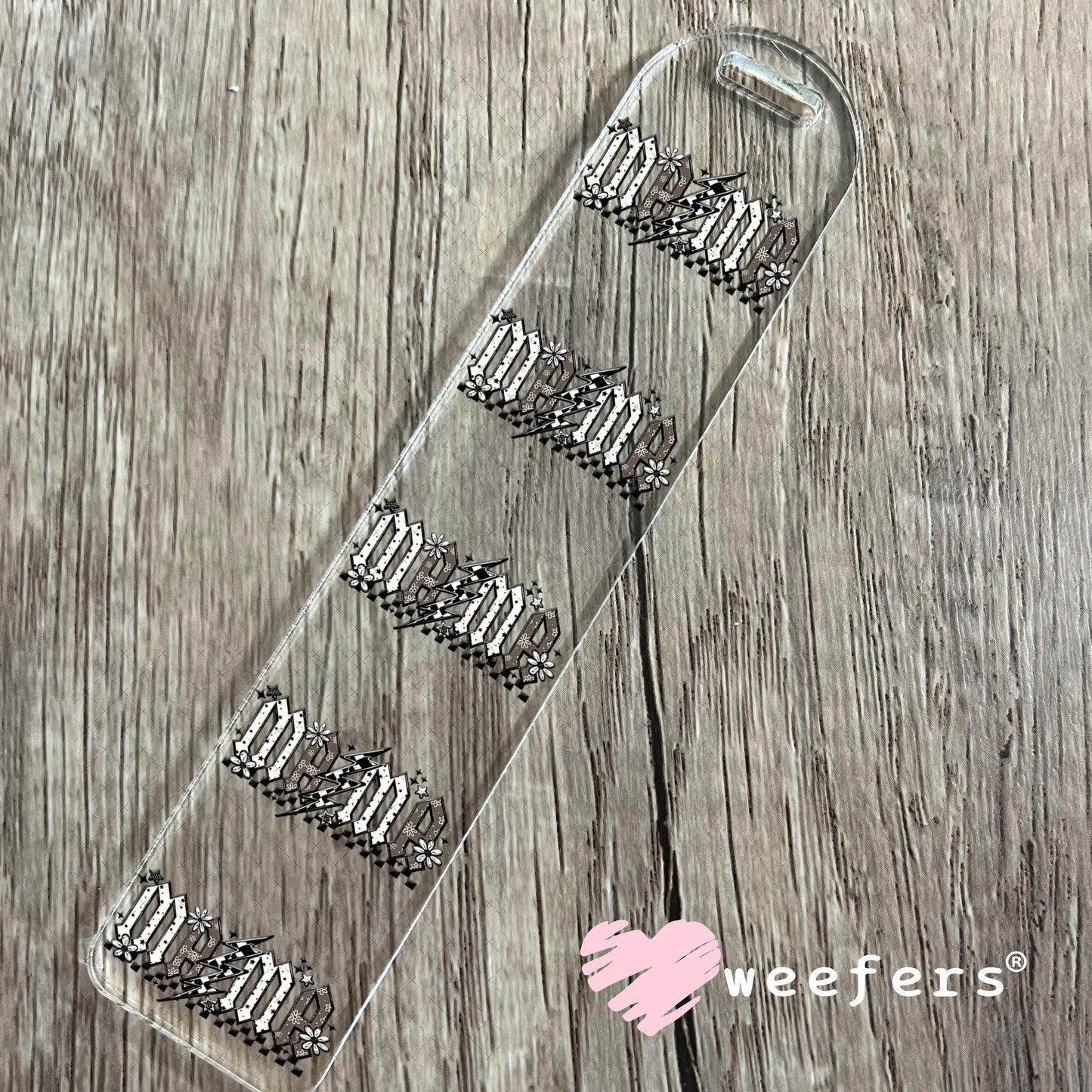UV DTF Decal - Mama Lightening Bolt Bookmark Weefers