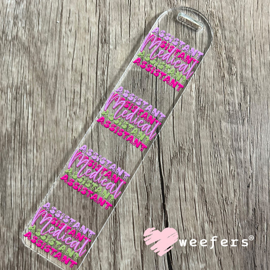 UV DTF Decal - Medical Assistant Bookmark Weefers