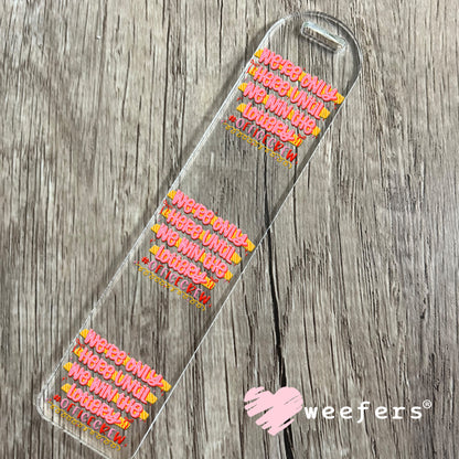 UV DTF Decal - We're Only Here Until We Win The Lottery Office Bookmark Weefers