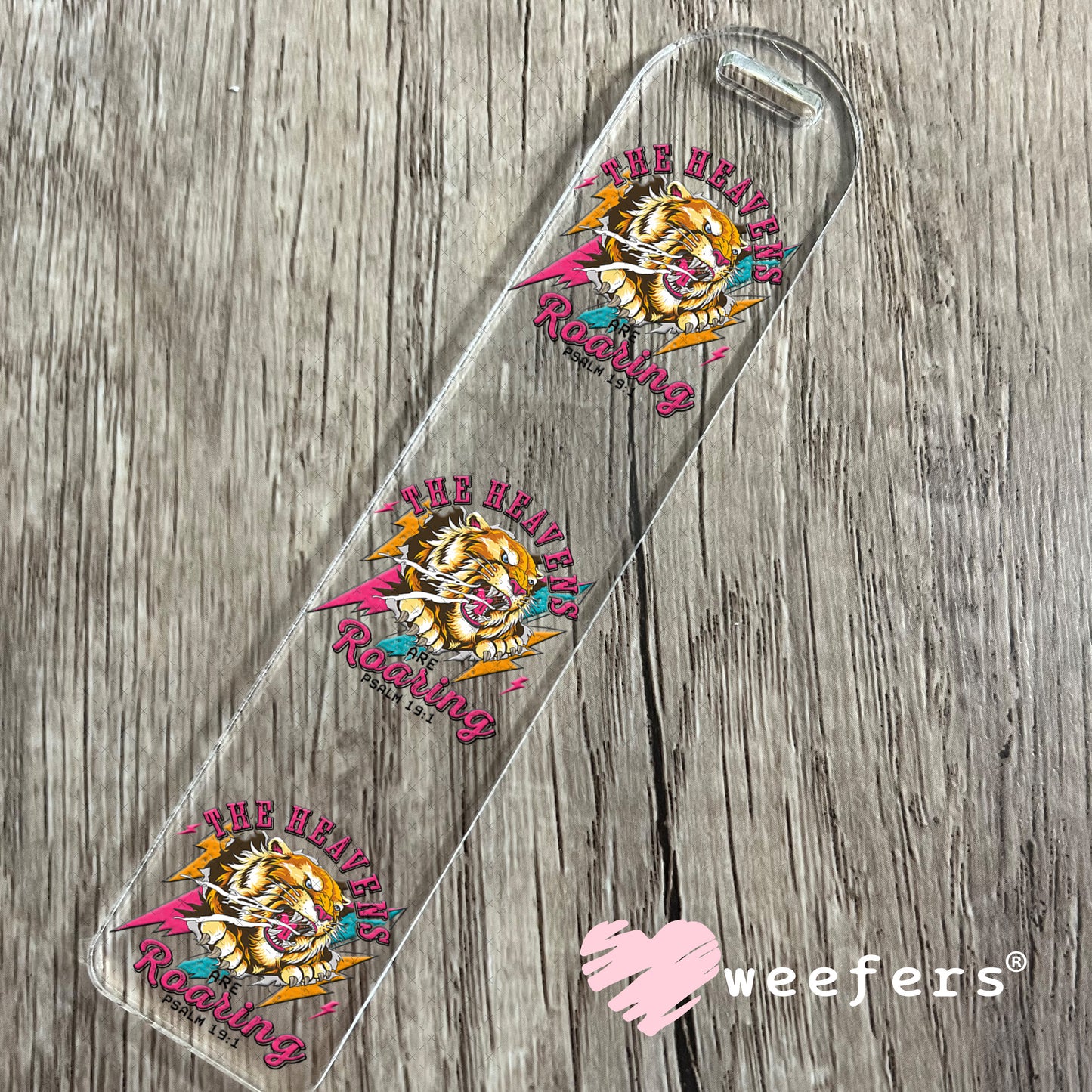 UV DTF Decal - The Heavens are Roaring Bookmark Weefers