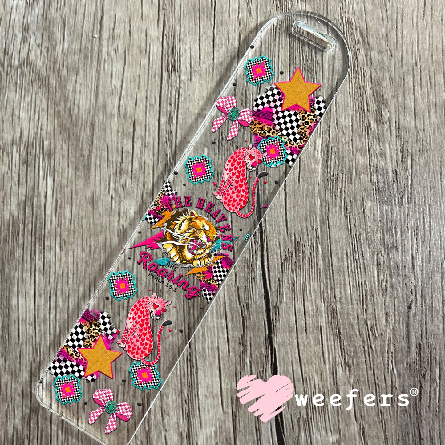 UV DTF Cup Wrap – The Heavens are Roaring - Weefers Exclusive Bookmark Weefers