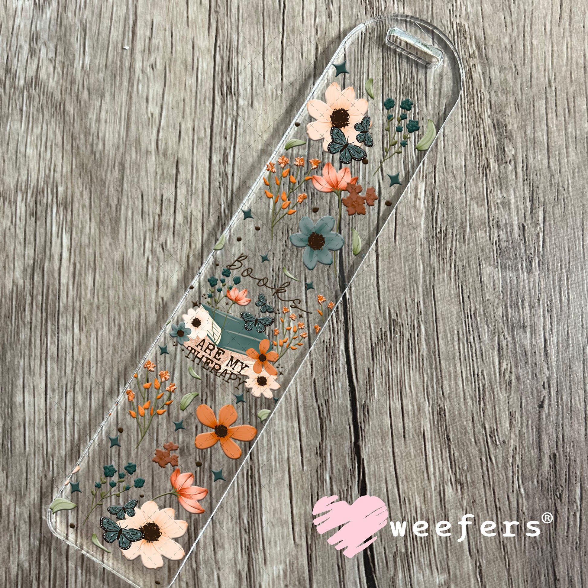 UV DTF Cup Wrap – Books Are My Therapy Bookmark Weefers