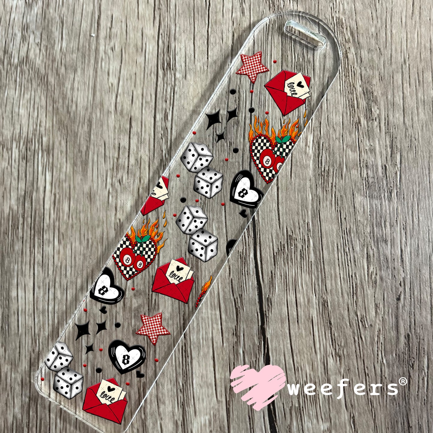 UV DTF Cup Wrap – Love is a Gamble Sidekick - Weefers Exclusive Bookmark Weefers