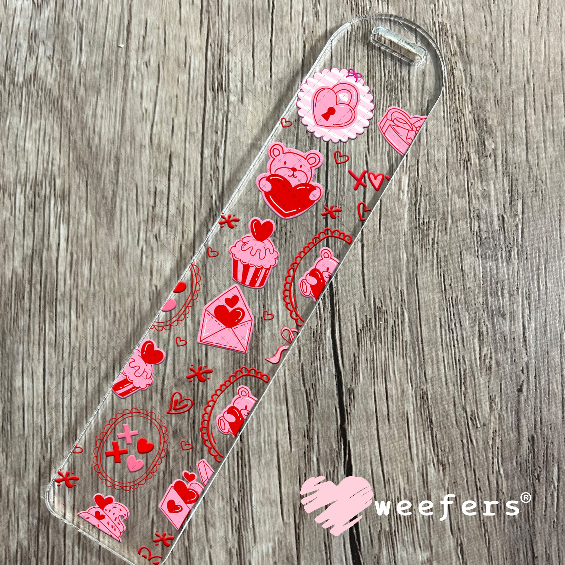 UV DTF Cup Wrap – Love Letters Valentine's Day Bookmark Weefers