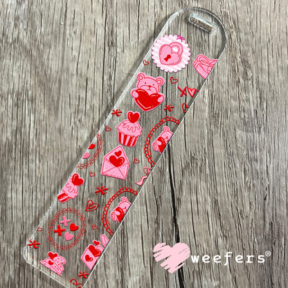 UV DTF Cup Wrap – Love Letters Valentine's Day Bookmark Weefers
