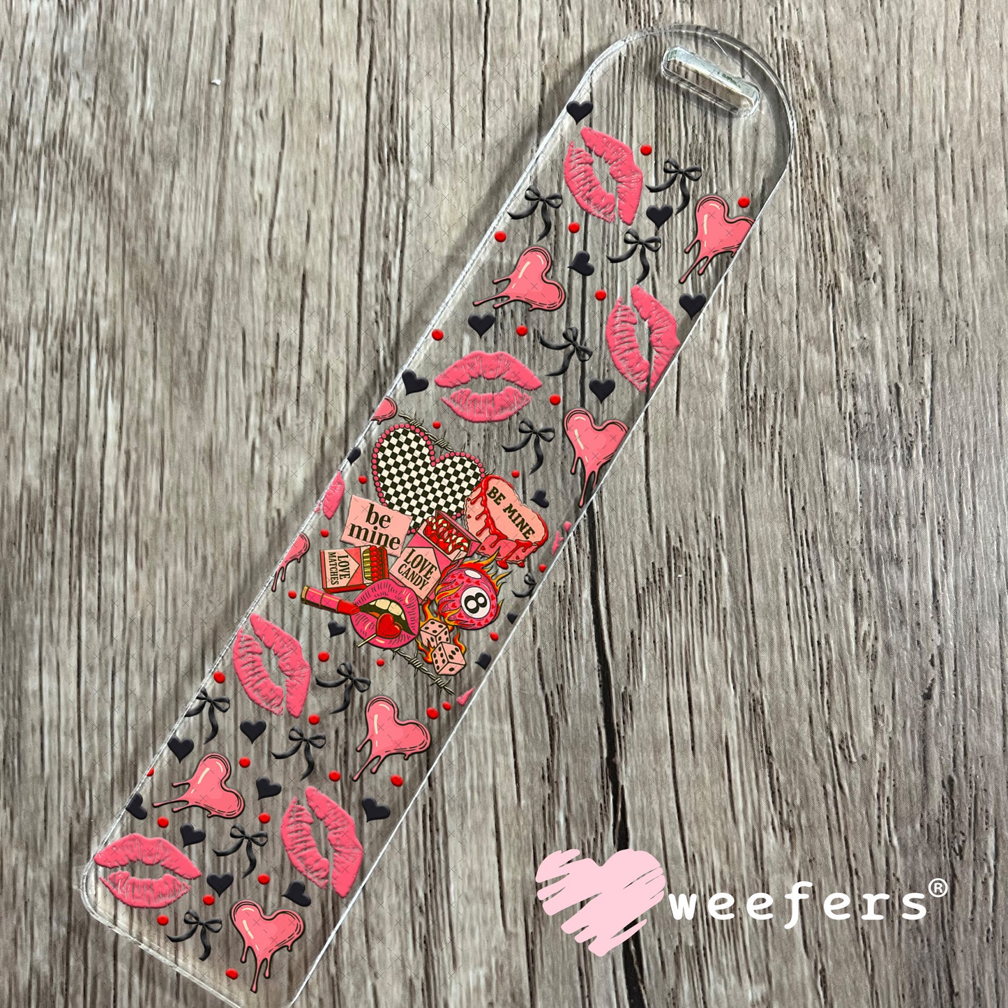 UV DTF Cup Wrap – Be Mine Love Candy - Weefers Exclusive Bookmark Weefers
