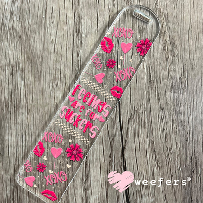 UV DTF Cup Wrap – Feelings are for Suckers Valentine's Day Bookmark Weefers