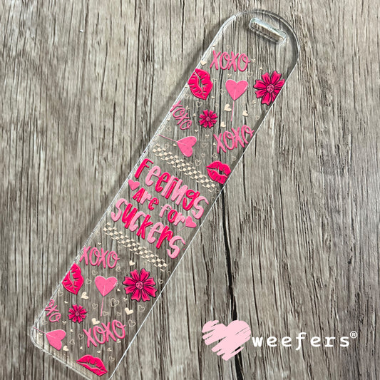 UV DTF Cup Wrap – Feelings are for Suckers Valentine's Day Bookmark Weefers
