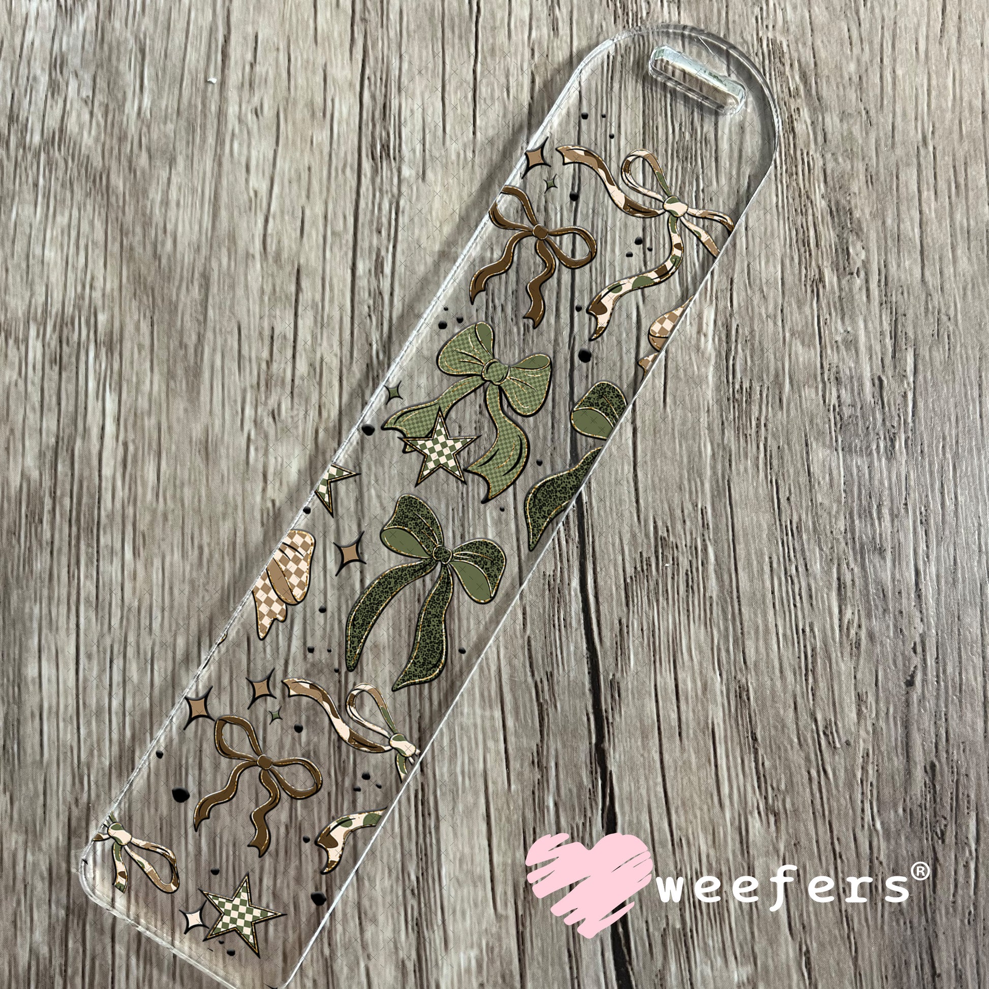 UV DTF Cup Wrap – Camouflage Bows Bookmark Weefers