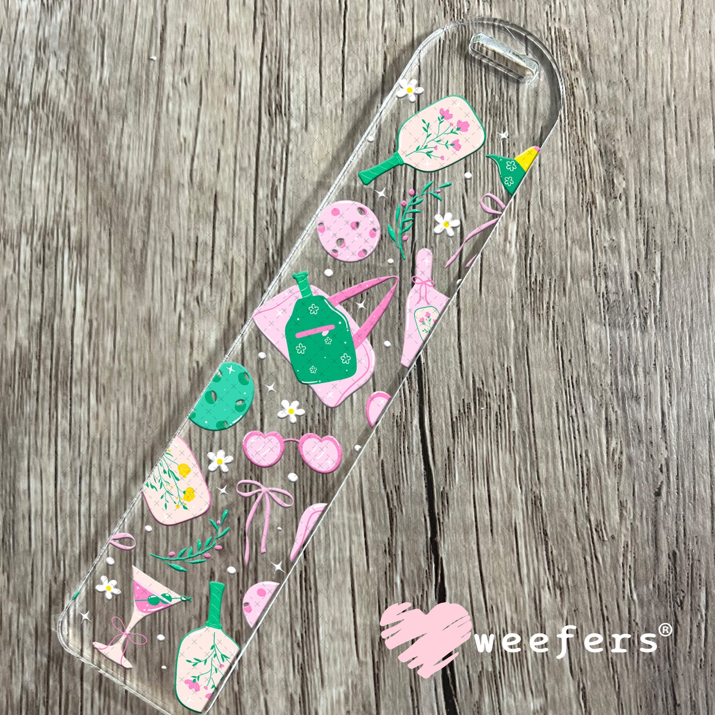 UV DTF Cup Wrap – Pickleball Favorite Things Bookmark Weefers