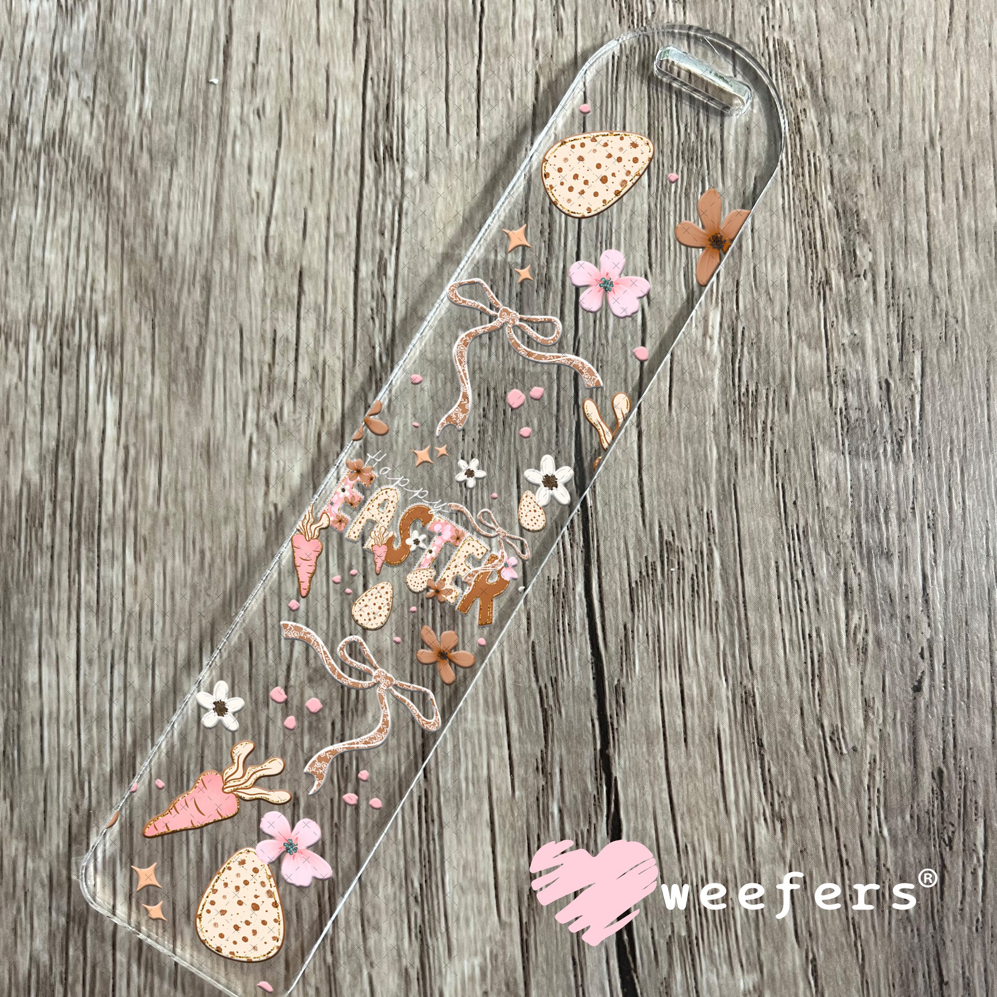 UV DTF Cup Wrap – Happy Easter Neutral Tones Bookmark Weefers
