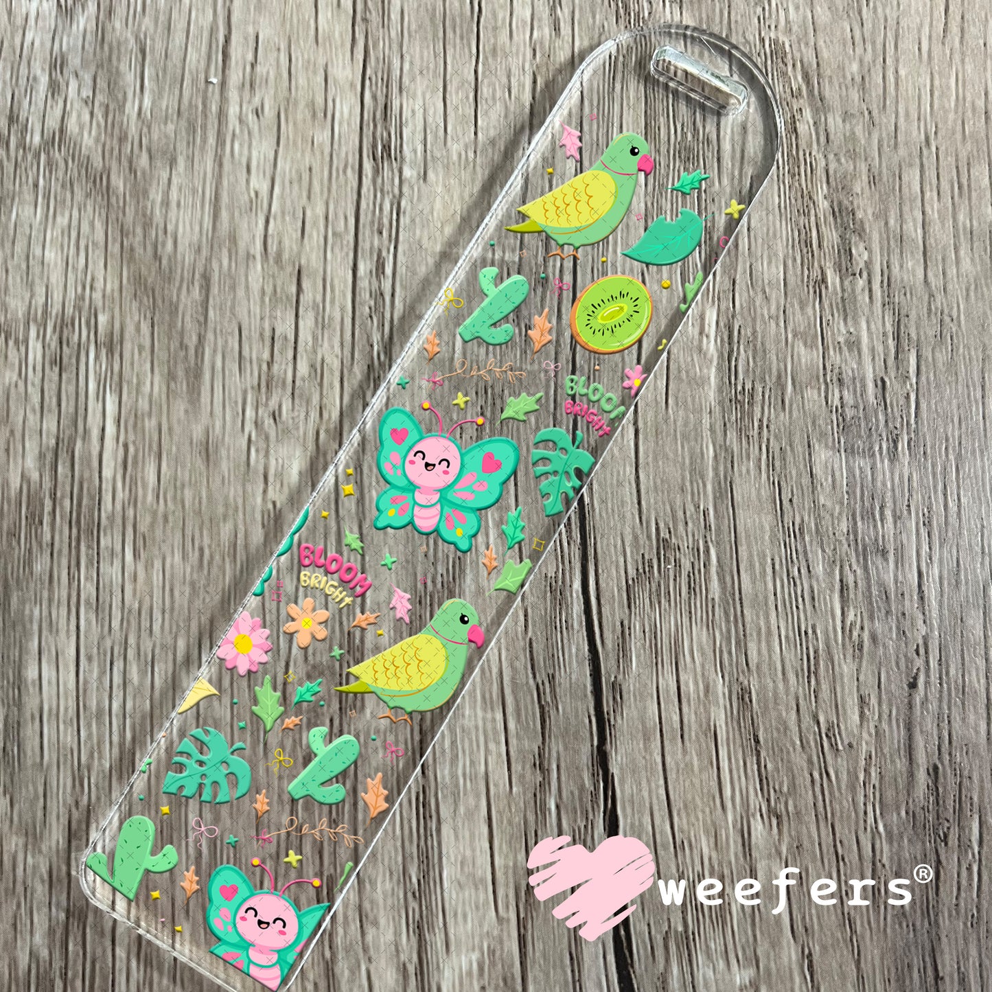 UV DTF Cup Wrap – Butterflies and Parrots Bookmark Weefers