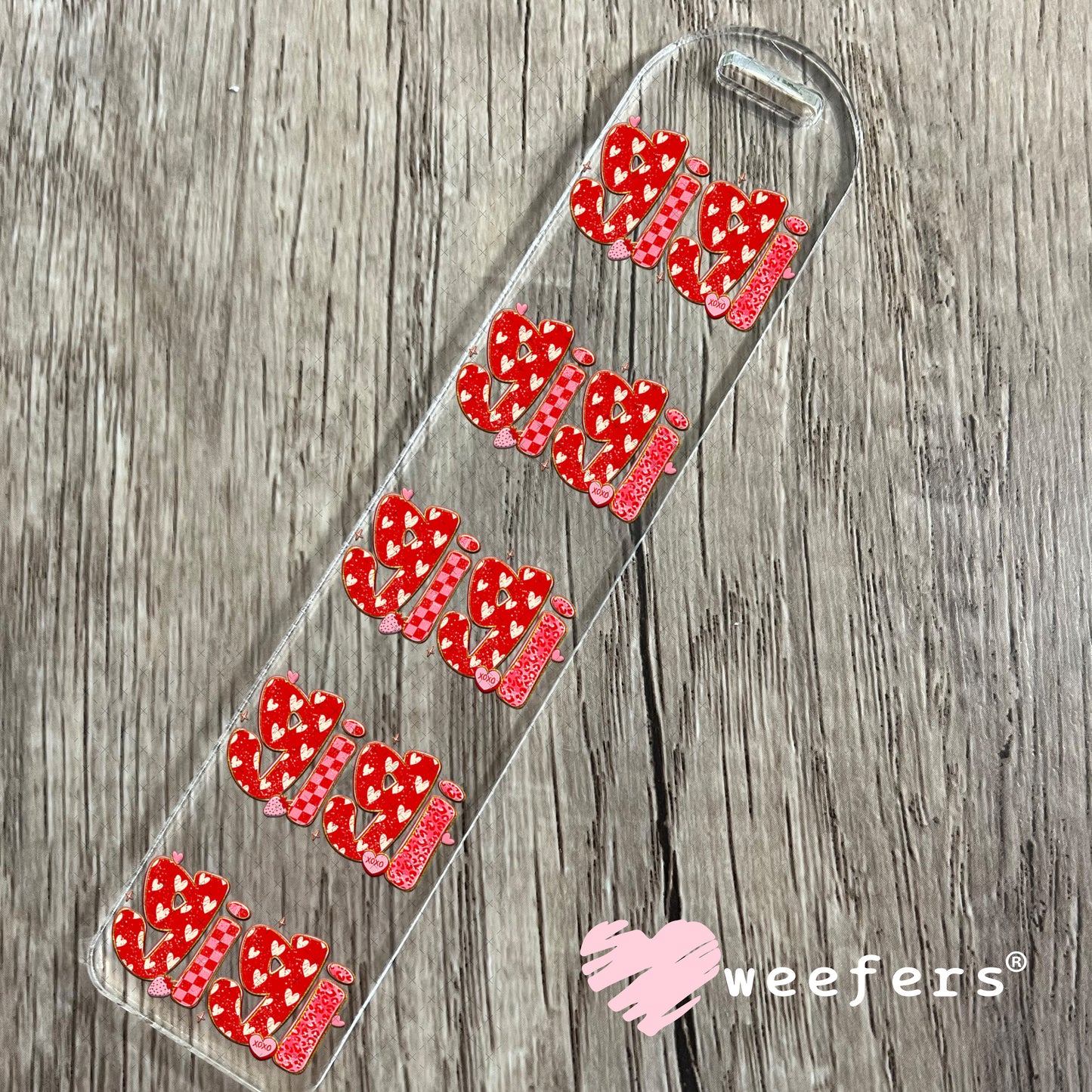 UV DTF Decal - Gigi Valentine's Day Bookmark Weefers