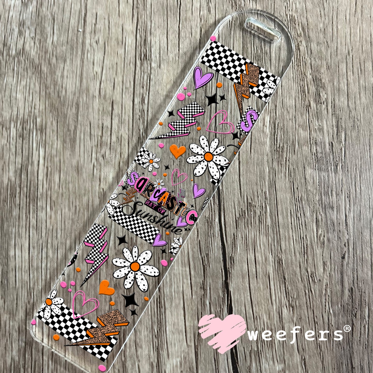 UV DTF Cup Wrap – Sarcastic Ray of Sunshine Bookmark Weefers