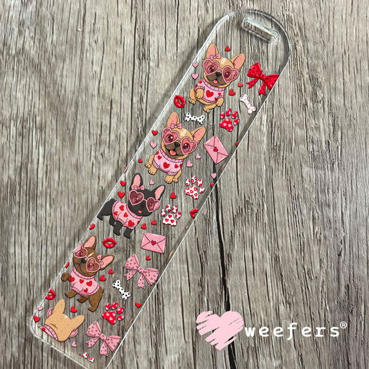 UV DTF Cup Wrap – Frenchie Valentine's Day Bookmark Weefers