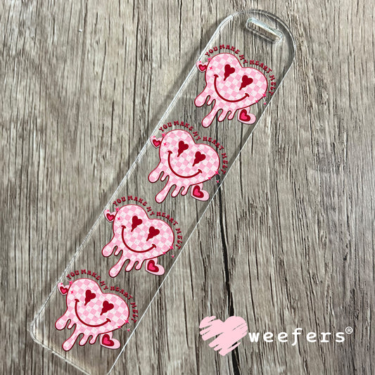 UV DTF Decal - You Make My Heart Melt Valentine's Day Bookmark Weefers