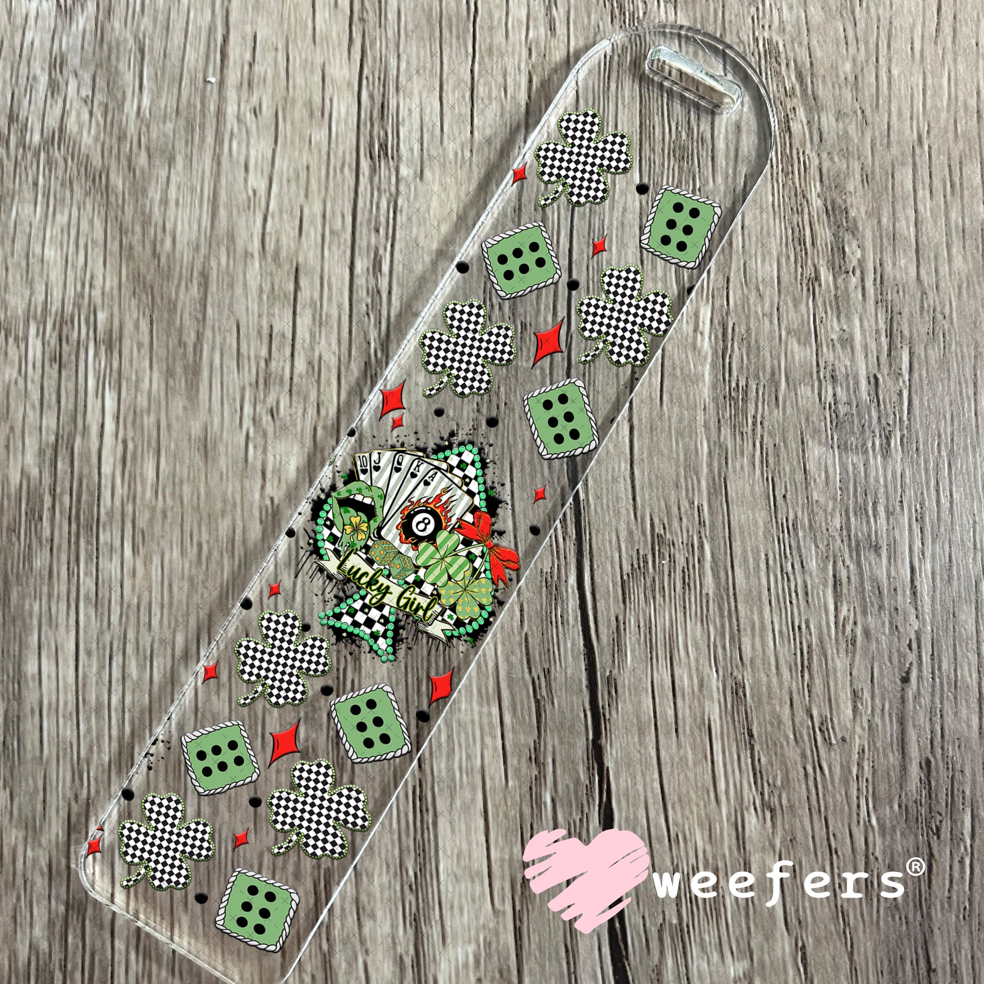 UV DTF Cup Wrap – Lucky Girl Western St Patrick's Day - Weefers Exclusive Bookmark Weefers