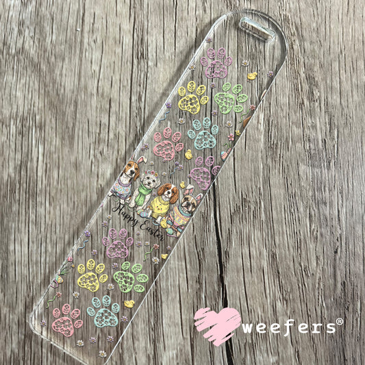 UV DTF Cup Wrap – Happy Easter Dog Friends - Weefers Exclusive Bookmark Weefers