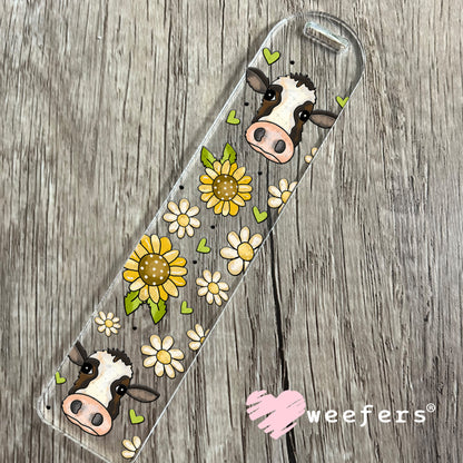 UV DTF Cup Wrap – Sunflower Cow Heads Bookmark Weefers