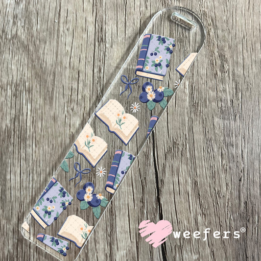 UV DTF Cup Wrap – Blueberry and books Bookmark Weefers