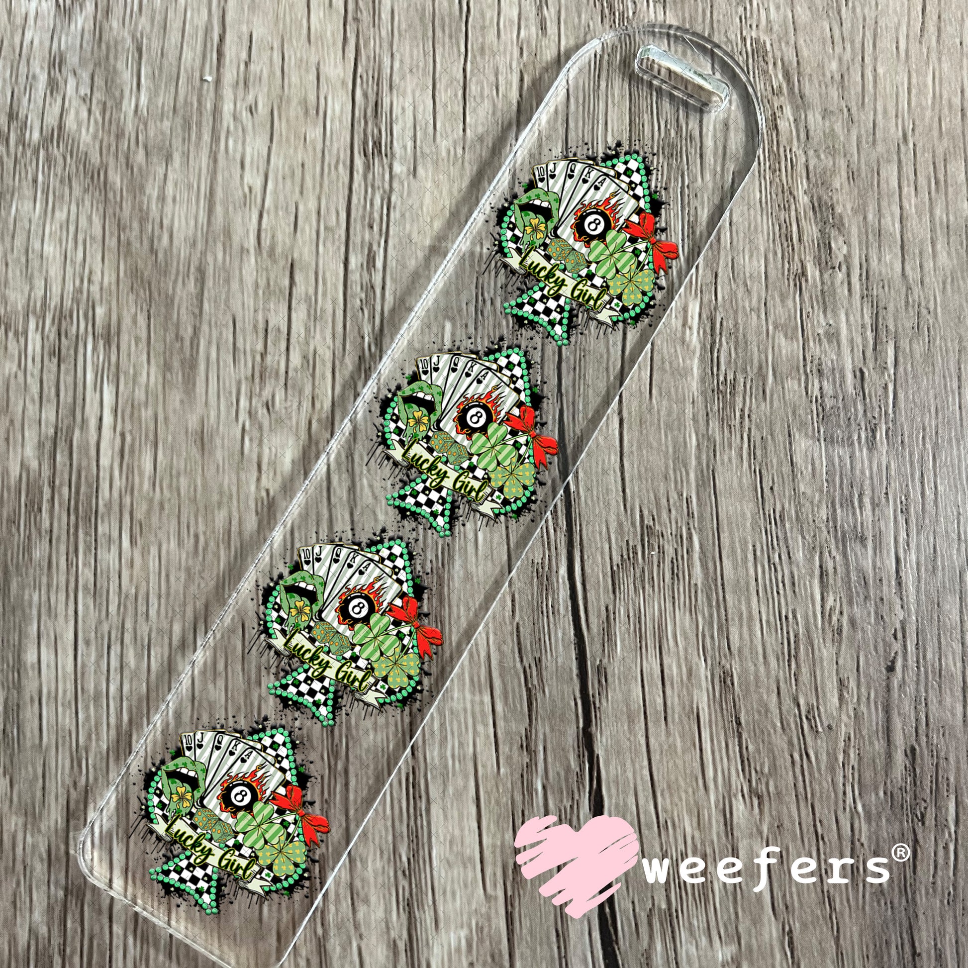 UV DTF Decal - Lucky Girl St. Patrick's Western Bookmark Weefers