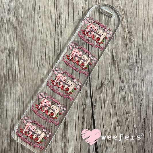 UV DTF Decal - Happy Valentine Day Dentist Bookmark Weefers